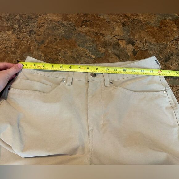 Lululemon Men’s ABC Relaxed-Fit Crop Pant Utilitech Raw Linen Pants Size 30 - Picture 7 of 9